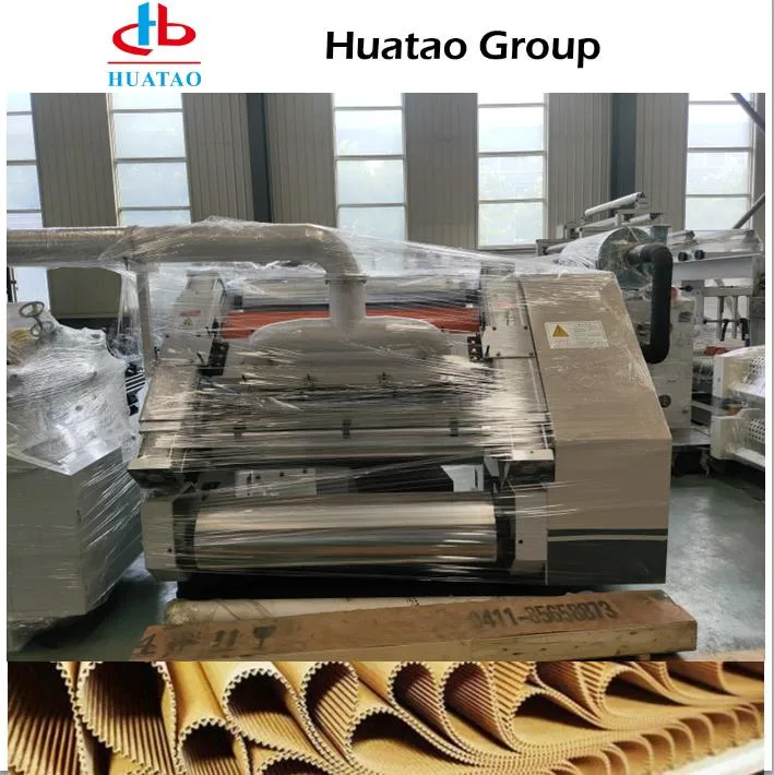 ISO9001 Approved Corrugated Cardboard Production Line Huatao B Flute Single Facer